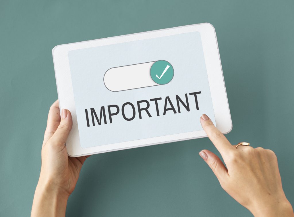 important significant priority notice concept Пріоритезований підхід до сертифікації PCI DSS